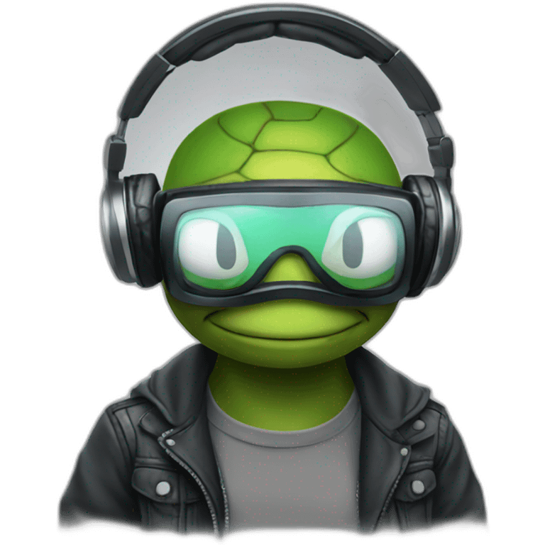 Dj turtle  emoji