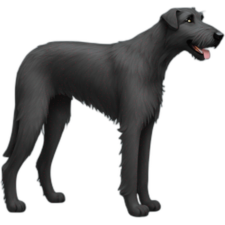 black irish wolfhound emoji