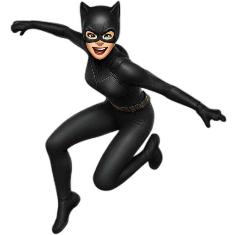 catwoman jumping emoji