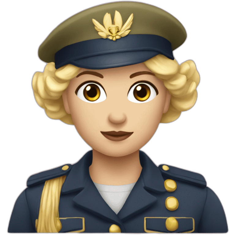 maeva sergent militaire francais blond emoji