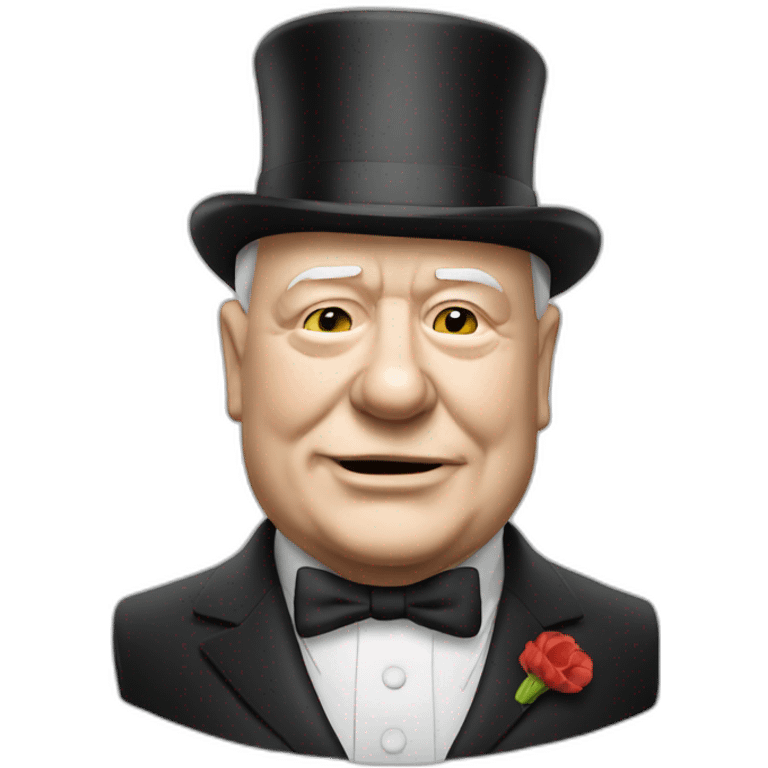 Churchill avec cigare emoji