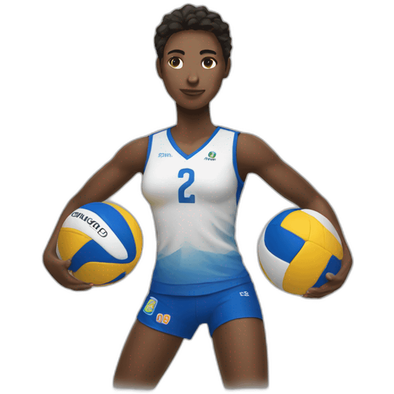 Voley player emoji