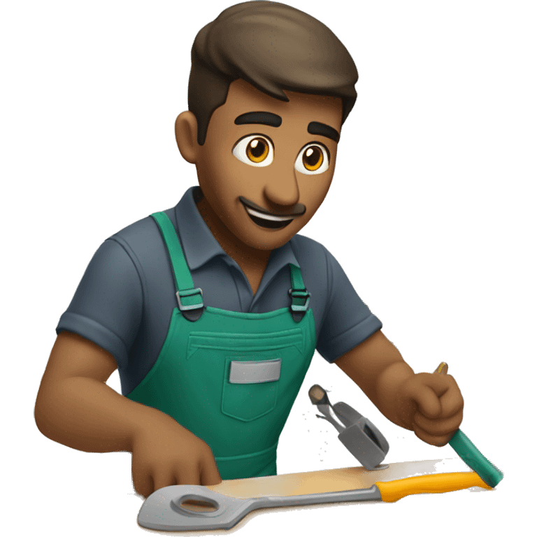 repair specialist repairing in the kitchen emoji