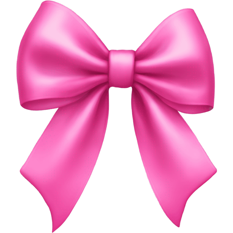 Pink coquette bow emoji