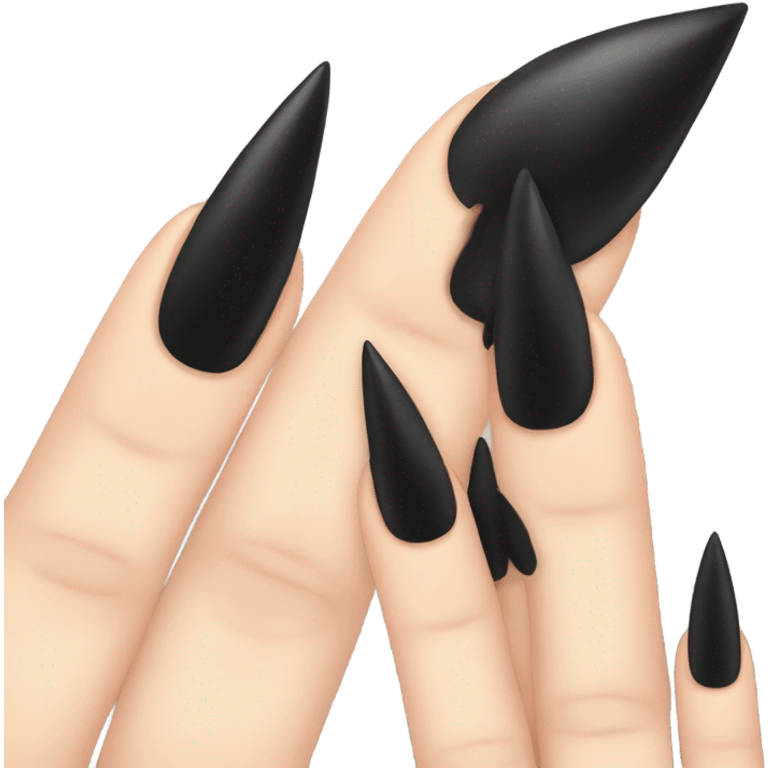 long black nails emoji