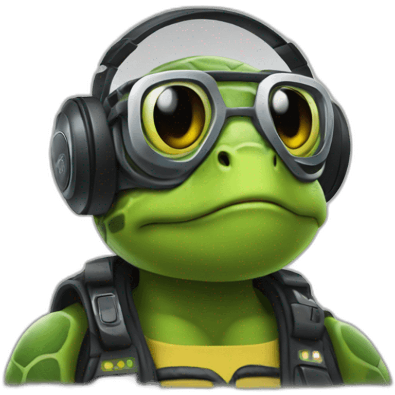 dj turtle emoji