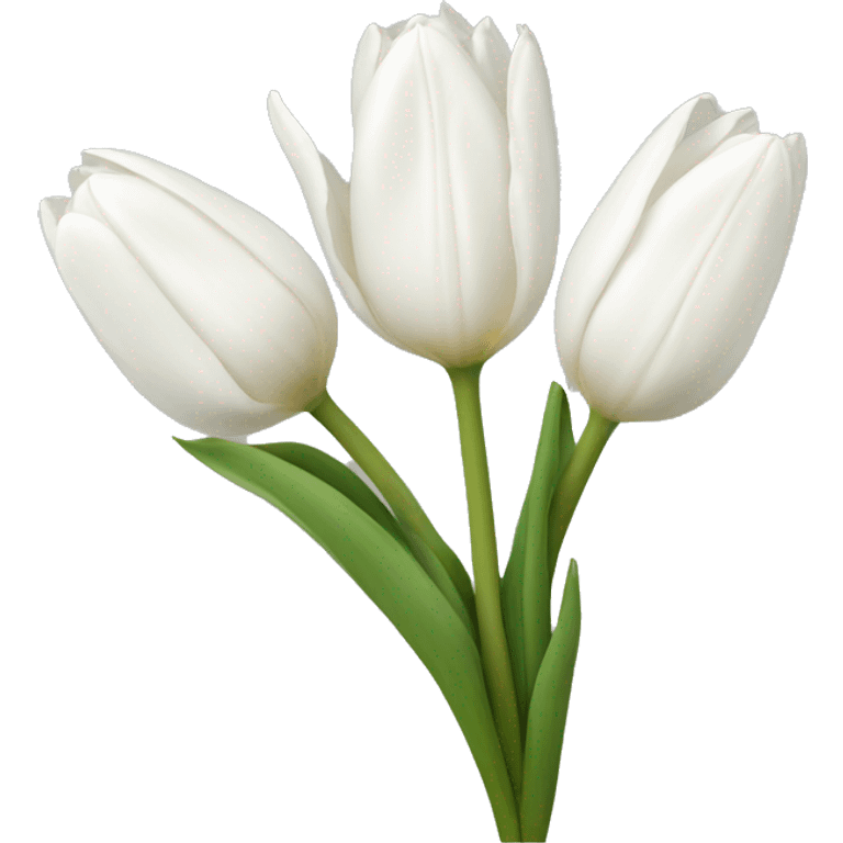 White tulips emoji