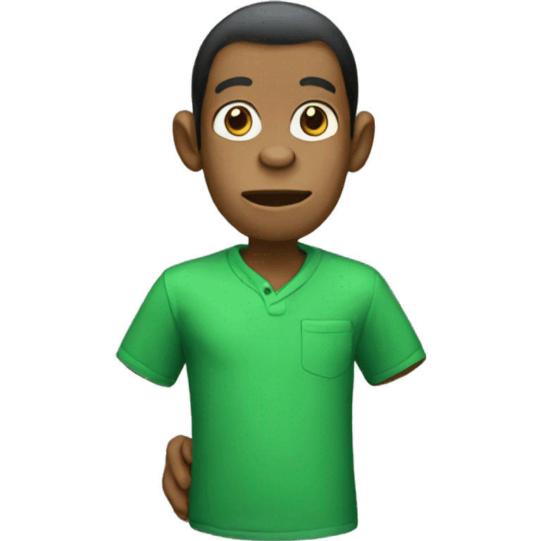 monkey green shirt emoji