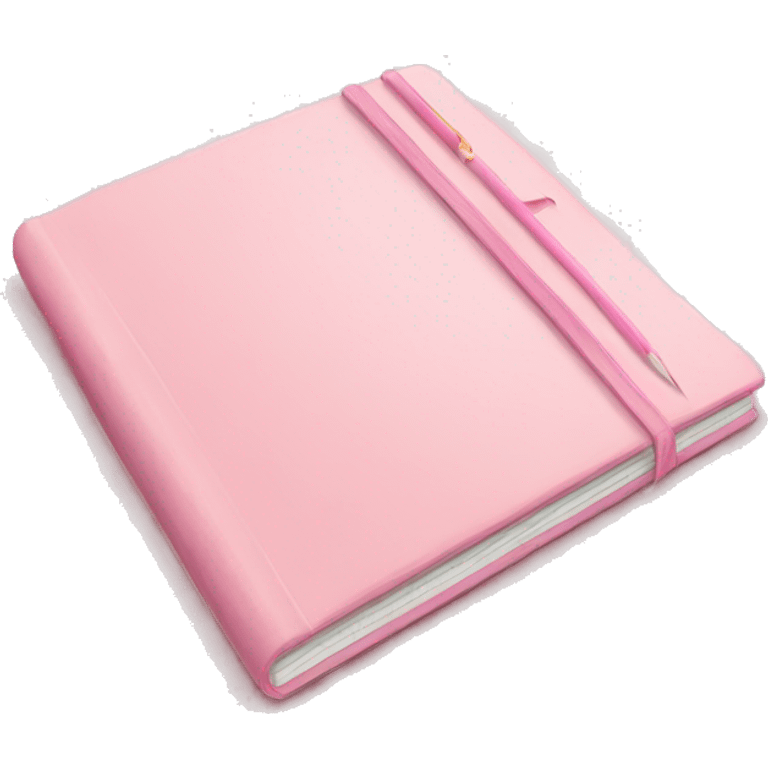 Soft pink notebook emoji