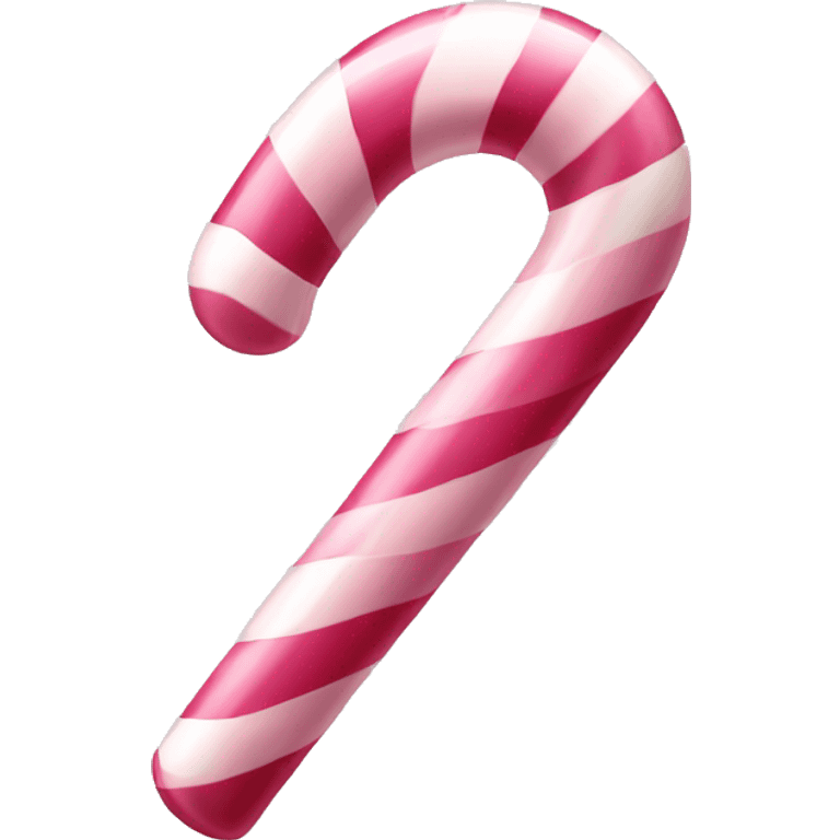 pale pink candy cane emoji