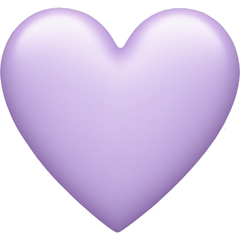 pastel lilac heart emoji