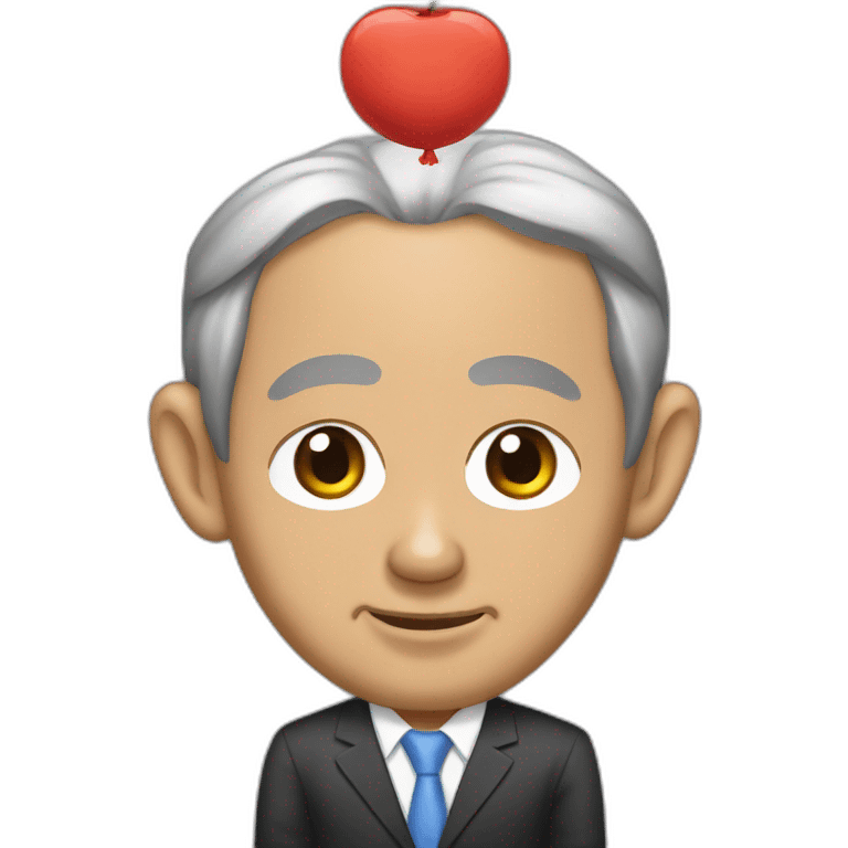 Tony Blair dressed as a racist asian stereotype emoji