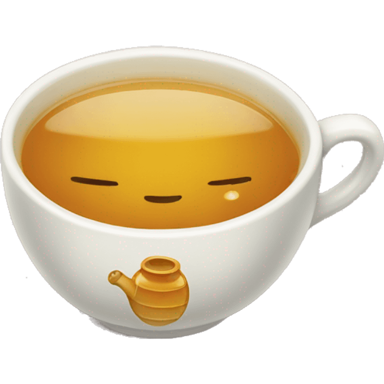 Honey tea cup emoji