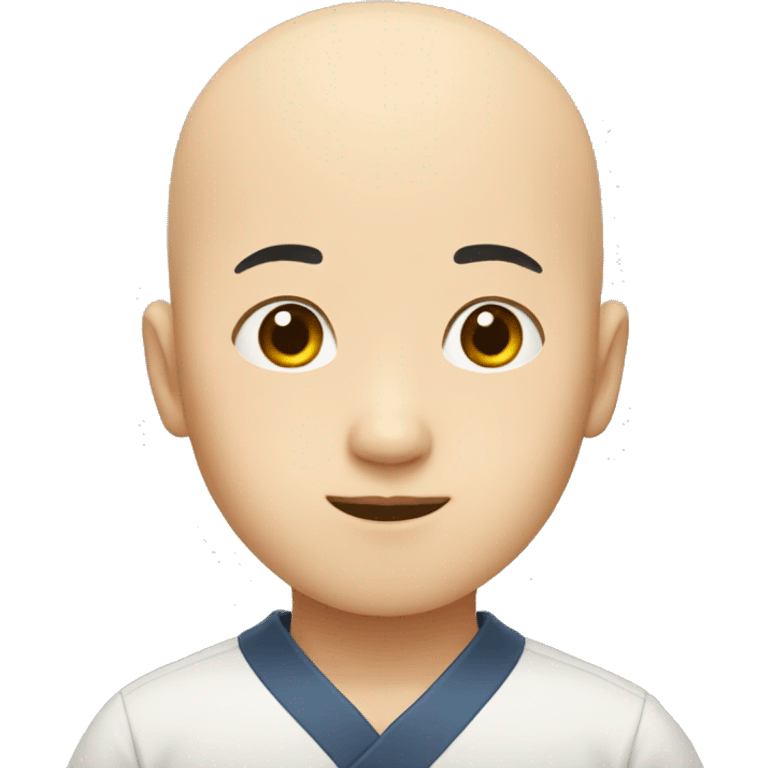 Korean boy bald emoji