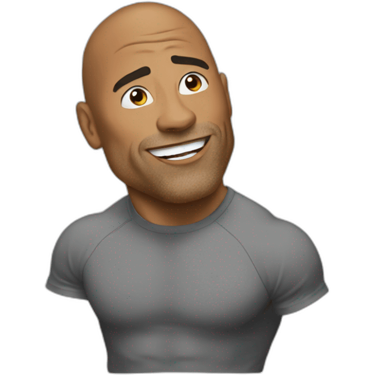 meme the rock emoji