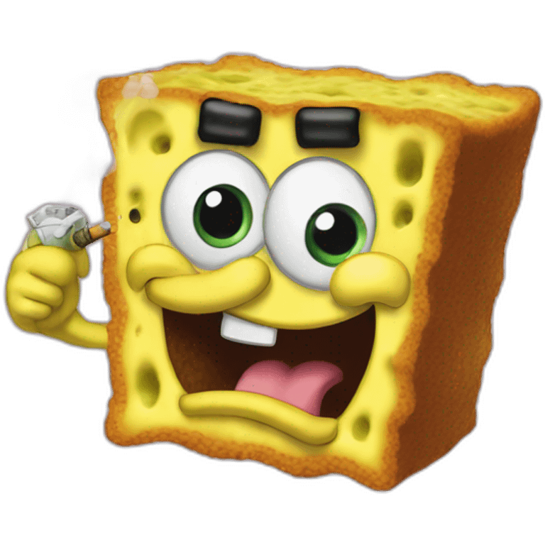 smoking sponge bob emoji