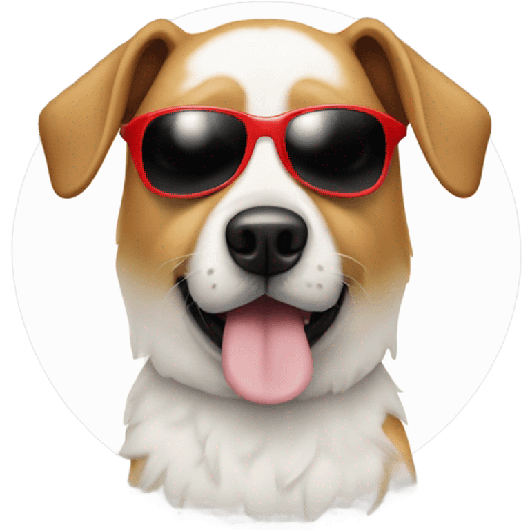 Hund mit Sonnenbrille  emoji