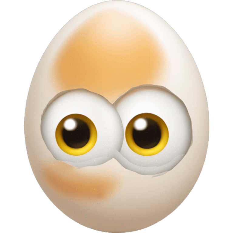 Egg with eyes emoji