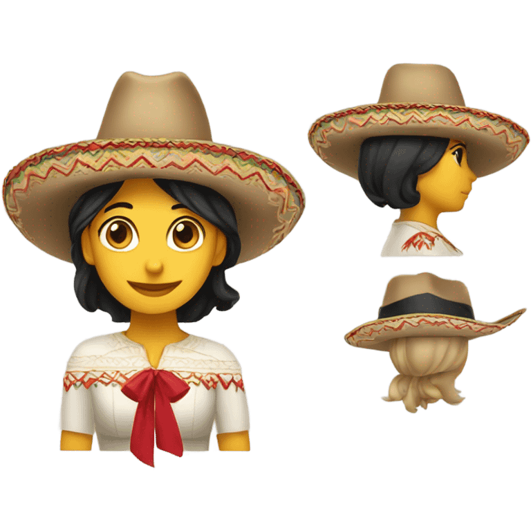 Women with Charro hat emoji