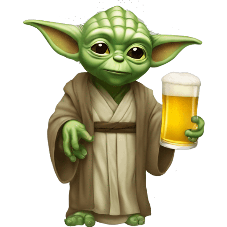 Yoda drink à beer  emoji