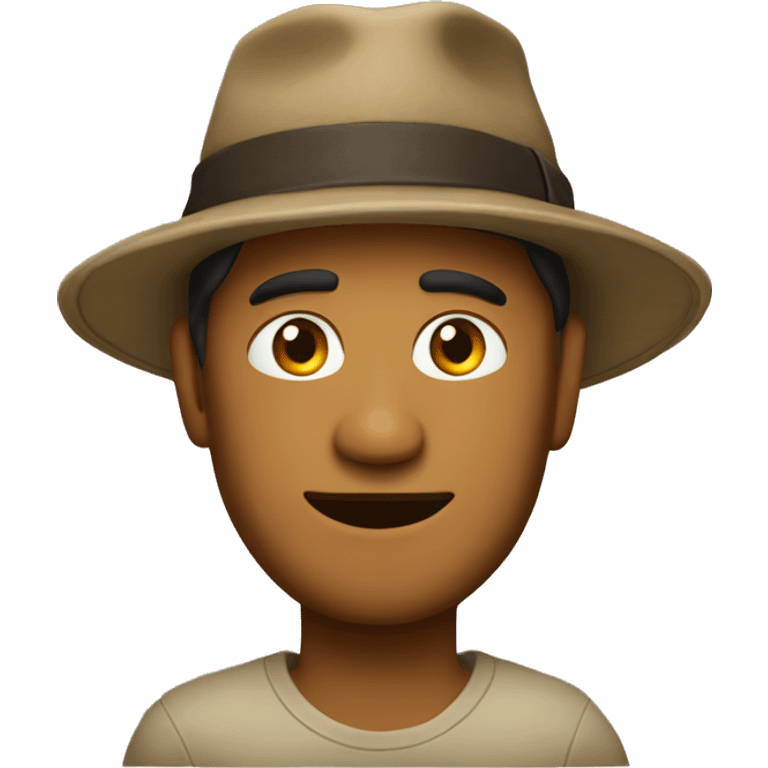 man in a papakha hat emoji