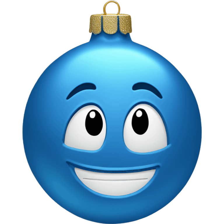 blue ornament with the name jake on it in cursive  emoji