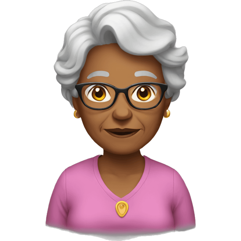 strong grandmother  emoji