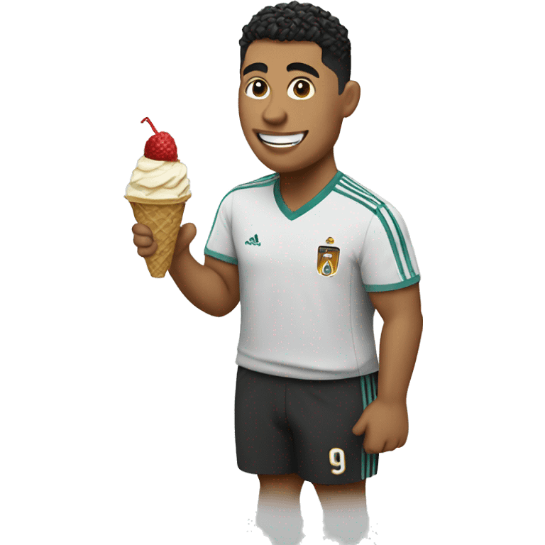 ronaldo eating ice cream  emoji