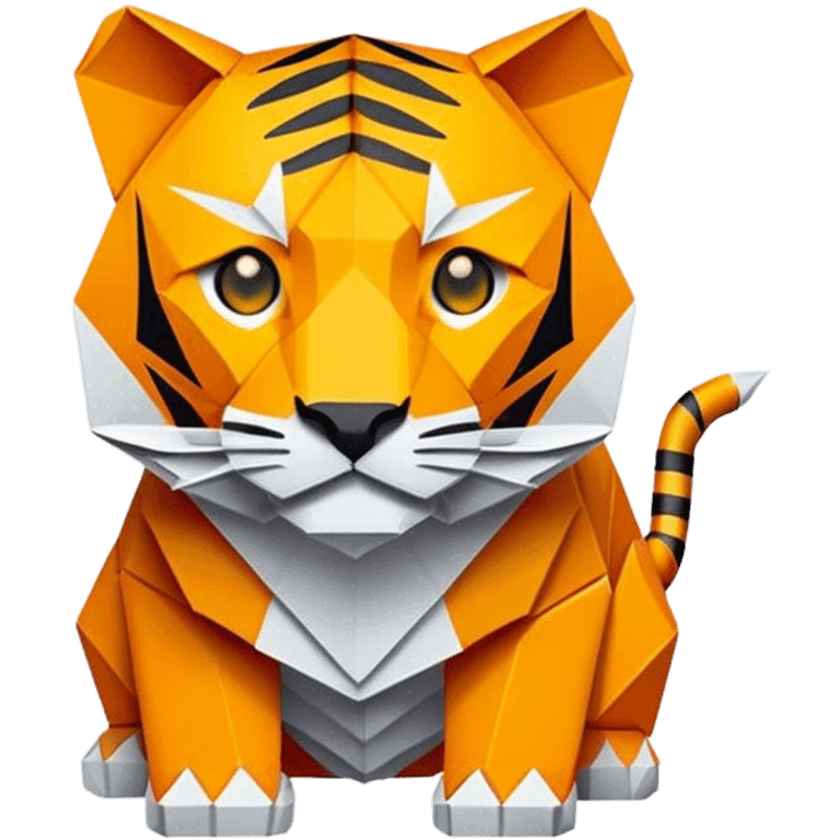 origami tiger emoji