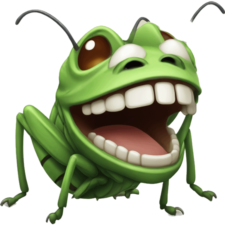 laughing cricket emoji