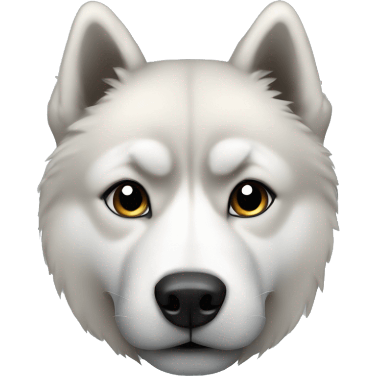 Husky chow black  emoji