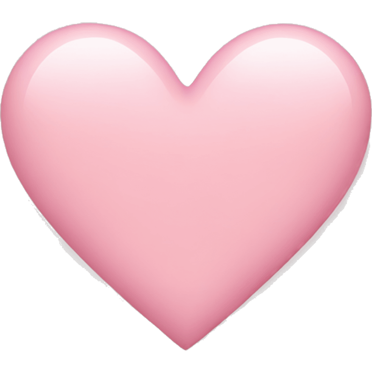 Light pink heart  emoji