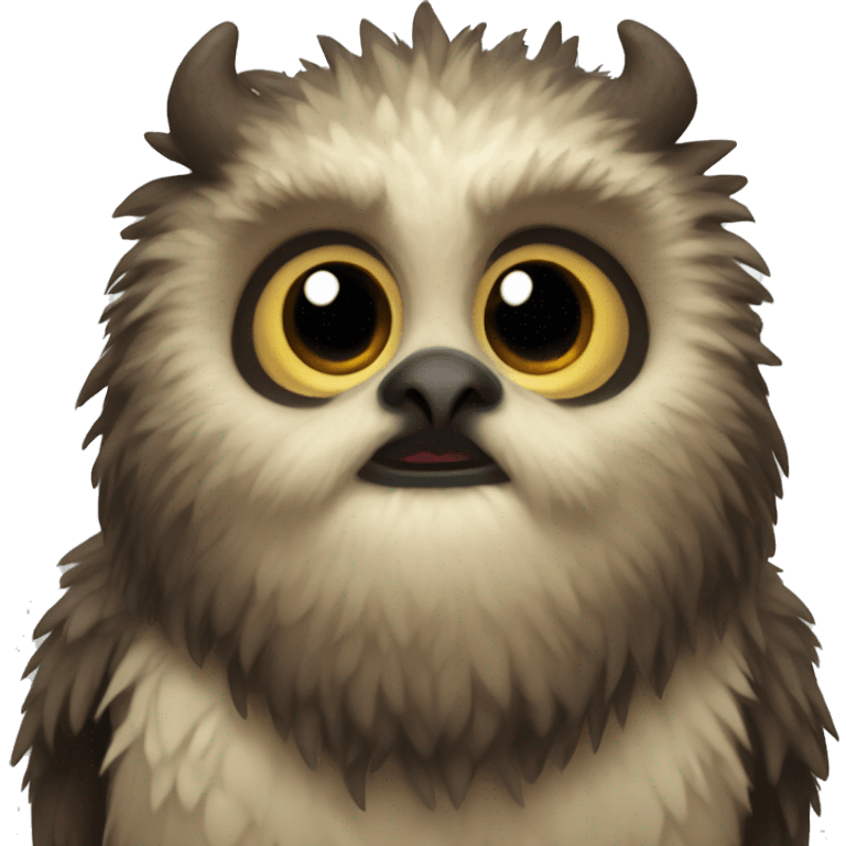 baby owlbear with beak face  emoji