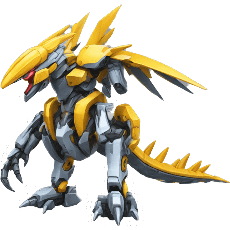 Spiky Medabot-Raptor-Dragon-Mecha emoji