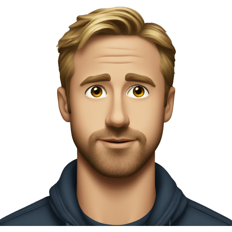 ryan gosling in blae uner emoji