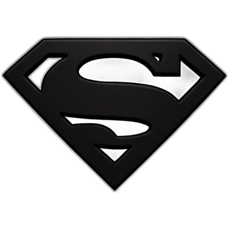 black superman logo  emoji