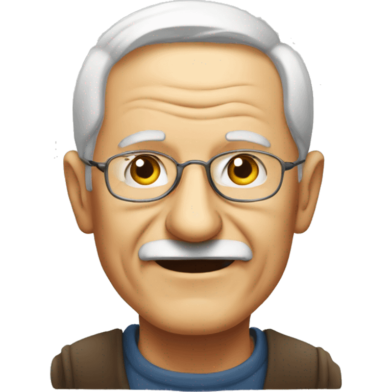 old man portrait indoors emoji