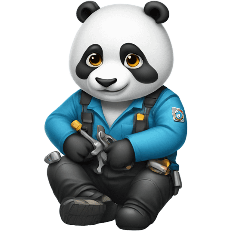 Panda mechanic  emoji