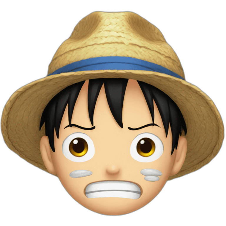 Luffy is crying emoji