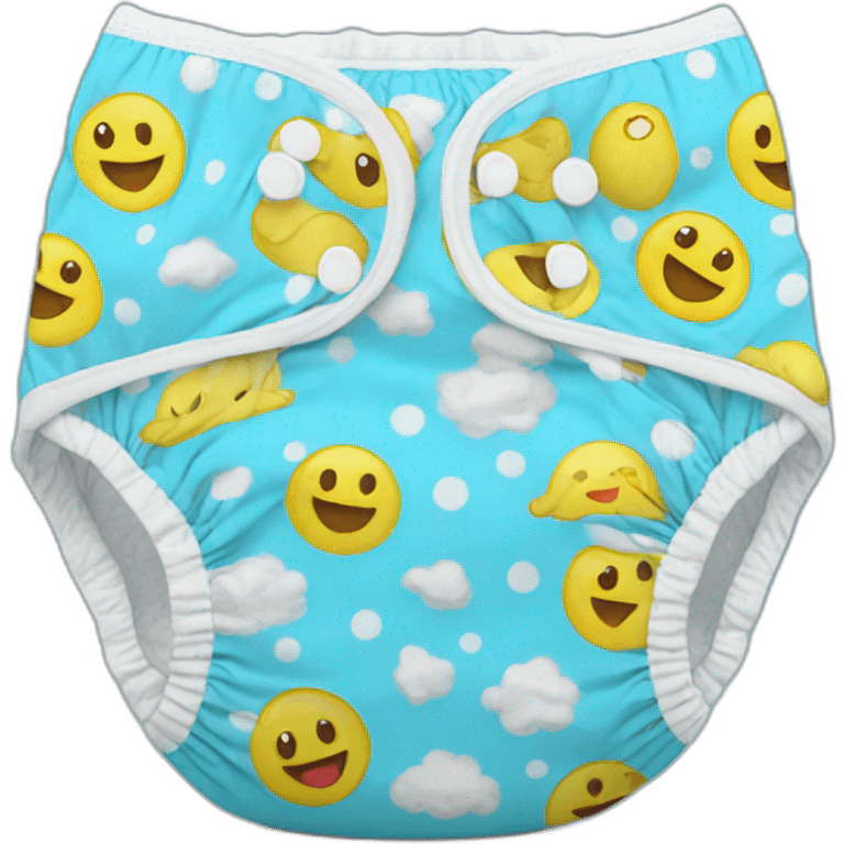 diaper blue size M emoji