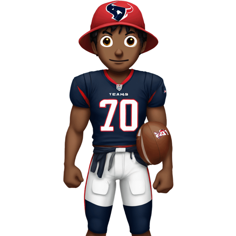 luffy wearing a Texans jersey emoji