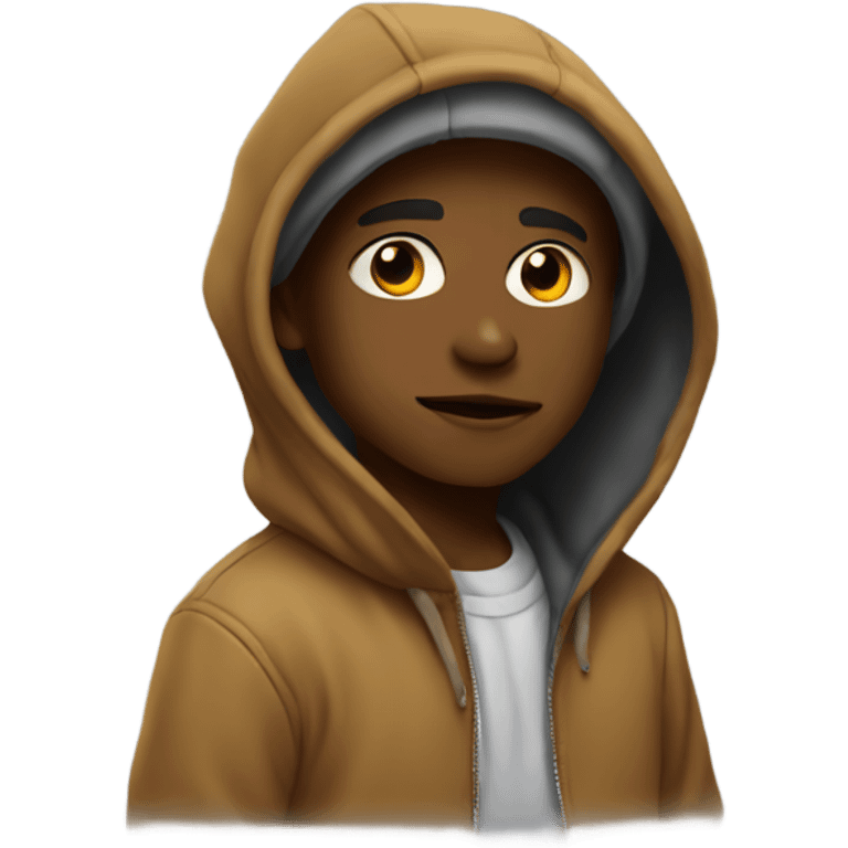 cool boys in hoodies emoji