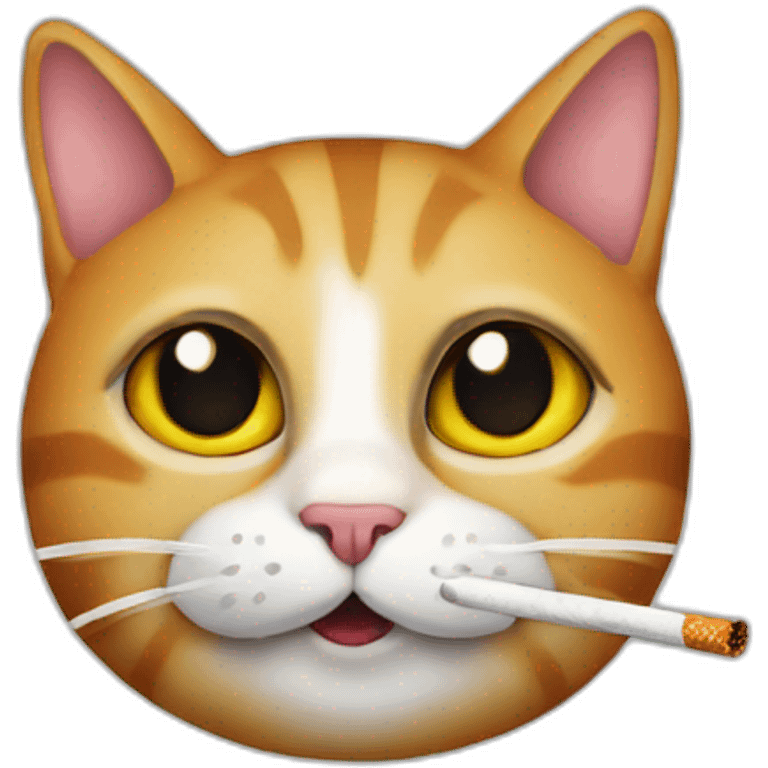 Cat cigarette emoji