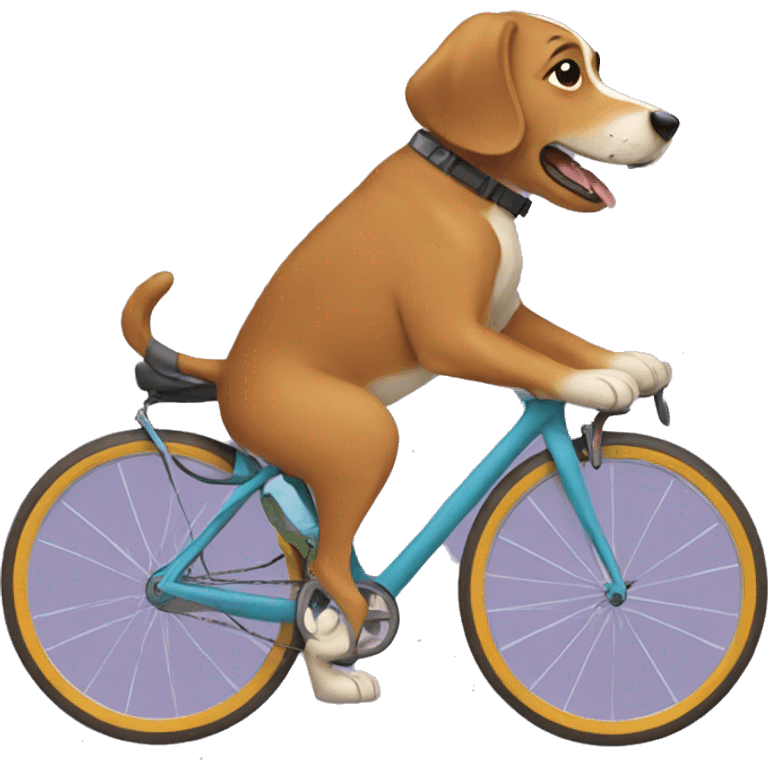 Dog cycling  emoji