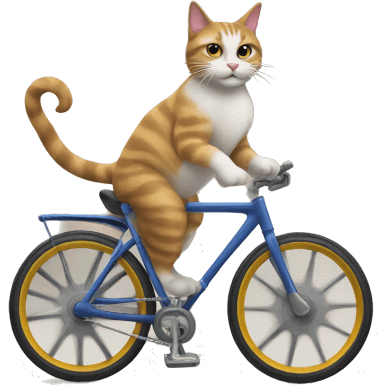 Gato en bicicleta emoji