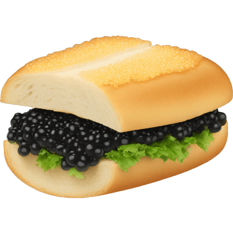 Caviar sandwich emoji