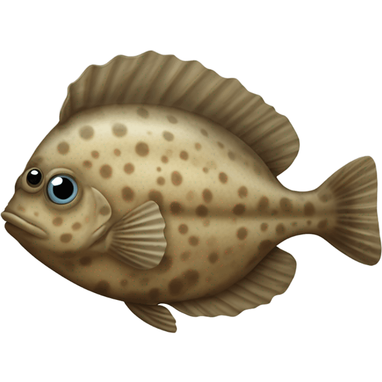 flat flounder fish emoji