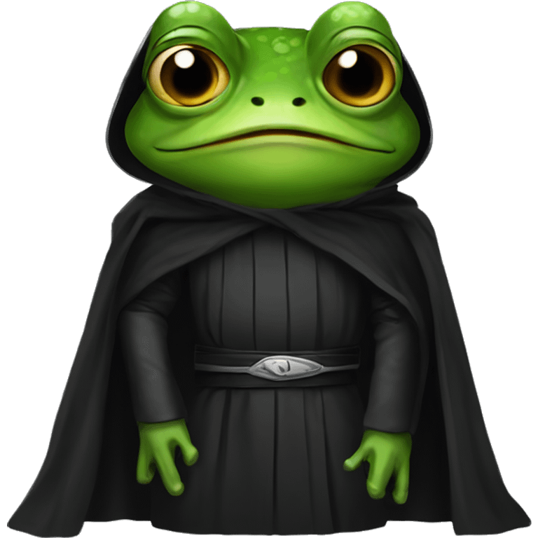 Frog as a sith lord emoji