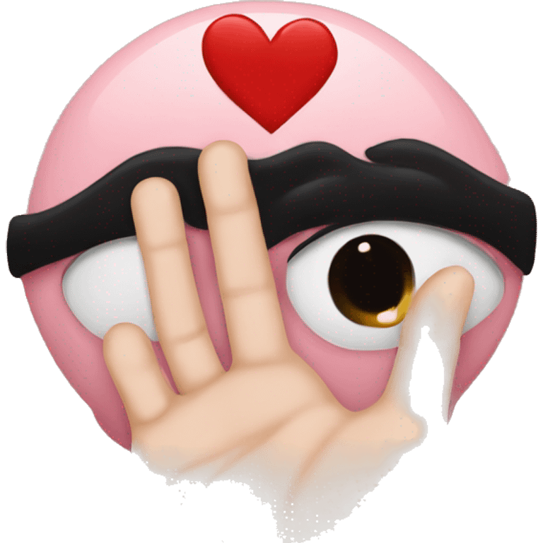 Kiss on the hand emoji