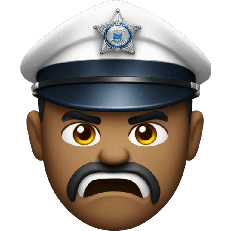 Angry police emoji